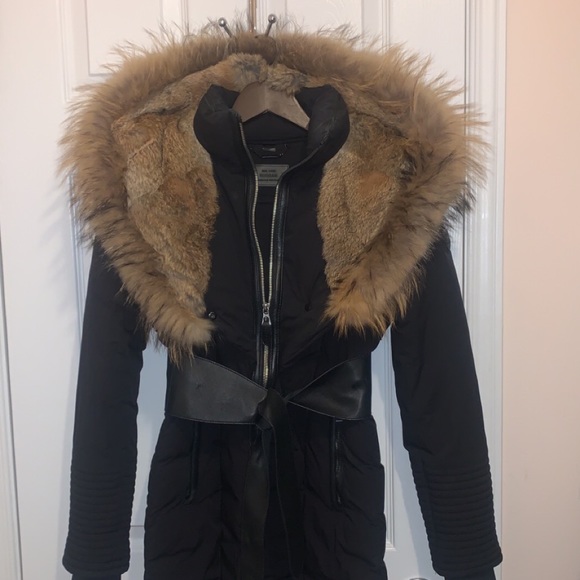 COPY - MODA WOMEN'S DOWN PUFFER WITH FUR XS - Picture 4 of 6